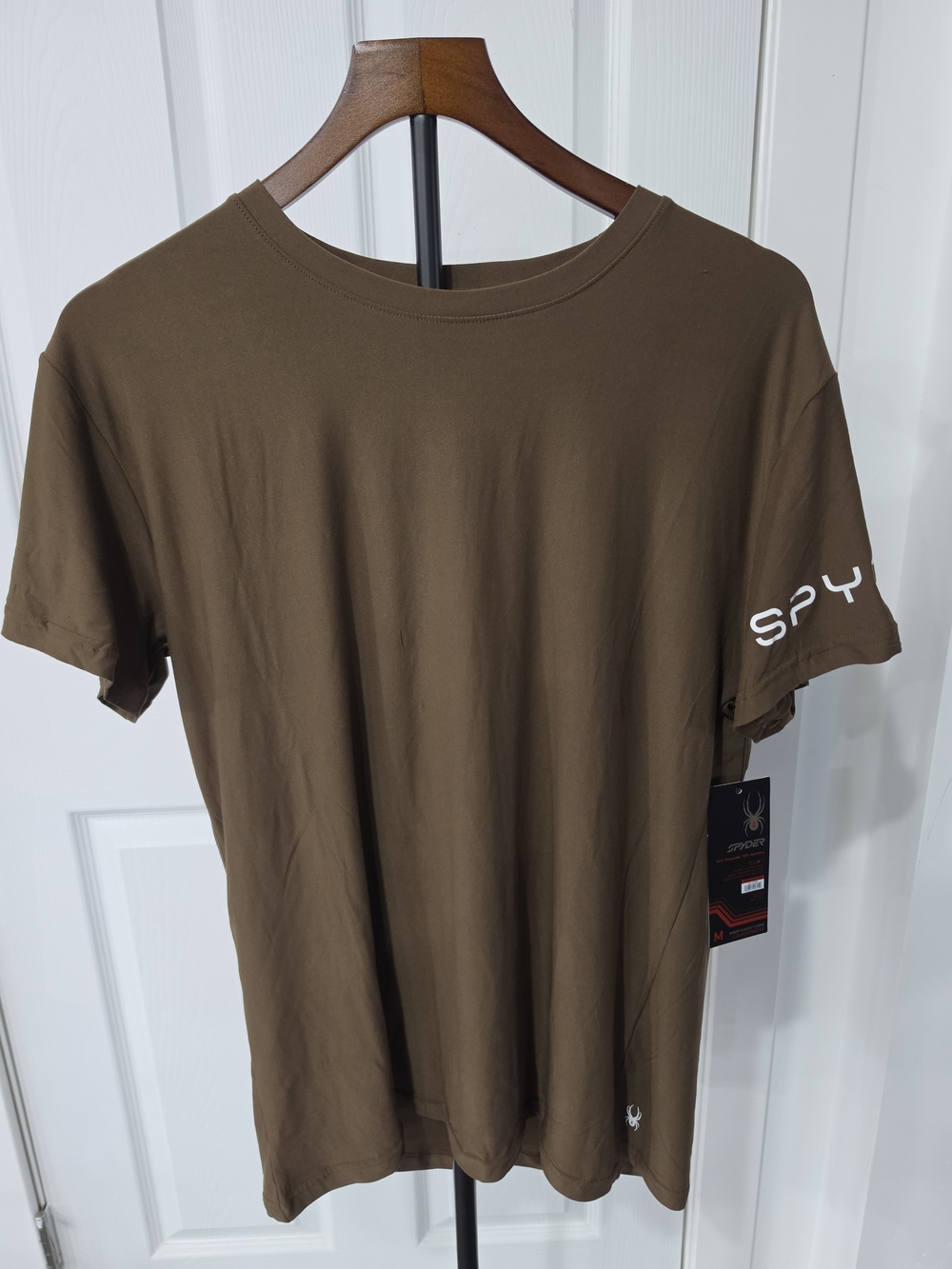 Spyder Brown Short-Sleeve Crew T-Shirt